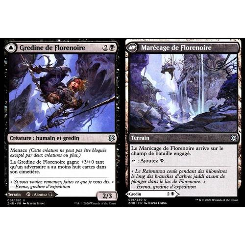Gredine De Florenoire / Marécage De Florenoire - Mtg - Renaissance De Zendikar - U - 91/280 Recto/Verso