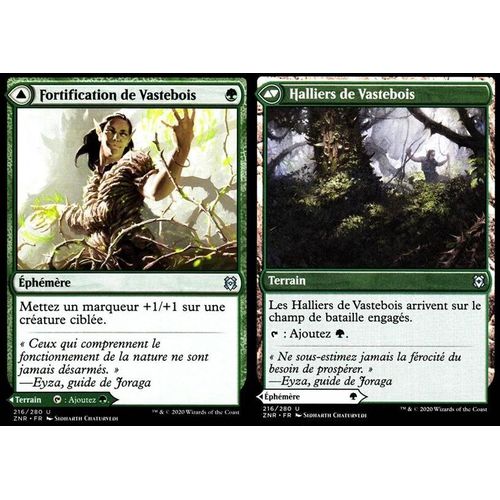 Fortification De Vastebois / Halliers De Vastebois - Mtg - Renaissance De Zendikar - U - 216/280 Recto/Verso