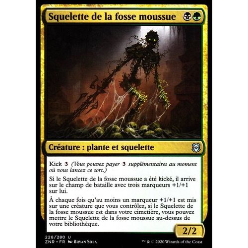 Squelette De La Fosse Moussue - Mtg - Renaissance De Zendikar - U - 228/280