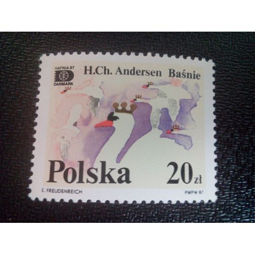 Timbre Pologne Yt 2933 Le Cygne Sauvage 1989 ( 51004 )