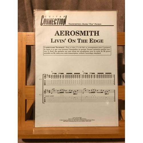 Aerosmith Livin On The Edge Partition 2 Guitares Tablatures Guitar Connection