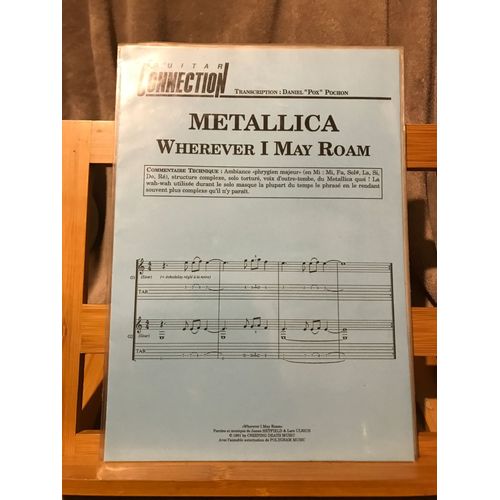 Metallica Wherever I May Roam Partition 2 Guitares Tablatures Guitar Connection