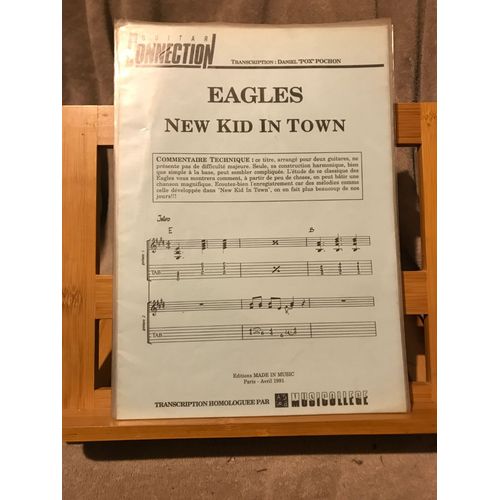 Eagles New Kid In Town Partition 2 Guitares Tablature Éditions Guitar Connection