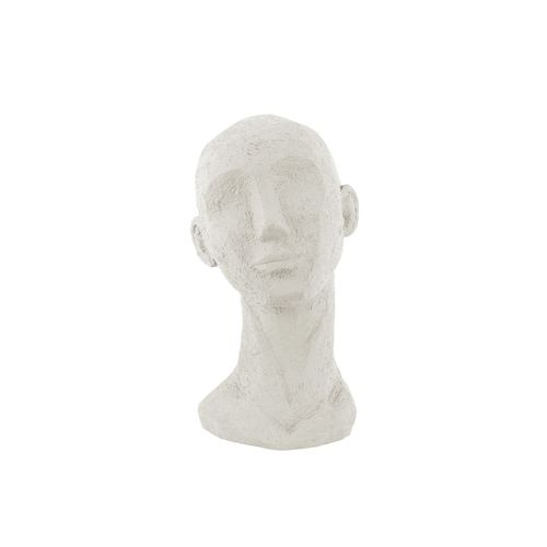 Statue visage en polyrésine - H.28,4 cm - Ivoire