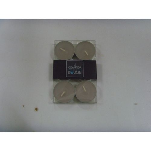 Lot de 6 bougies colorées - Diam. 3,8 cm - Lin