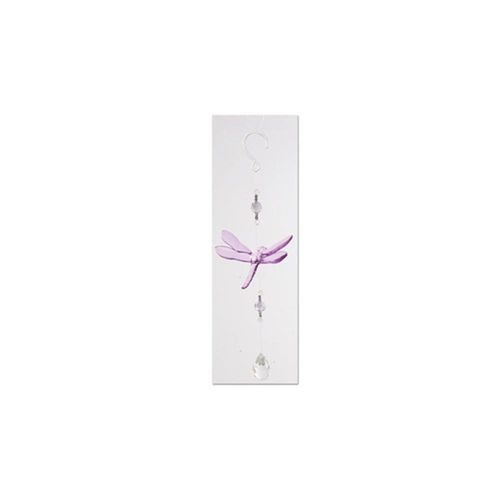 Suspension décorative libellule en acrylique - Fuchsia