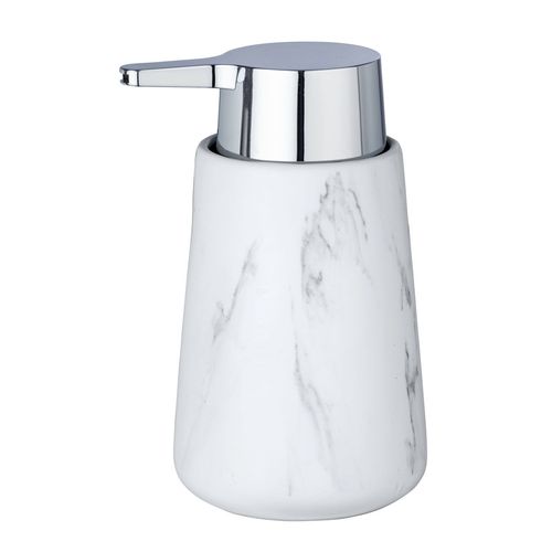 Distributeur de savon effet marbre Adrada - Blanc