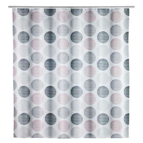 Rideau de douche à pois 180 x 200 cm - Multicolore