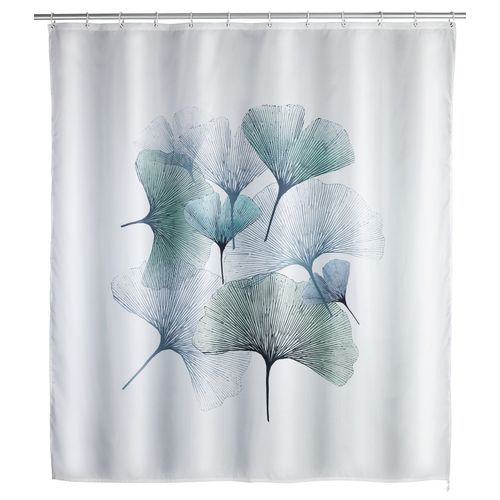 Rideau de douche anti-moisissure Ginkgo - Polyester - 180 x 200 cm - Gris