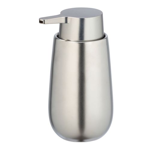 Distributeur de savon design mat Badi - Argent chromé