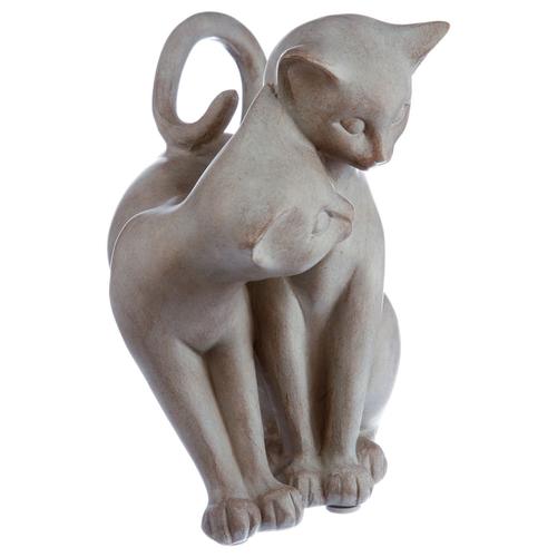 Statuette Chat - Résine - Chat enlacé