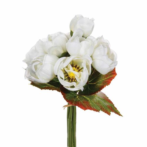 Bouquet 8 Begonias artificiels - H. 23 cm
