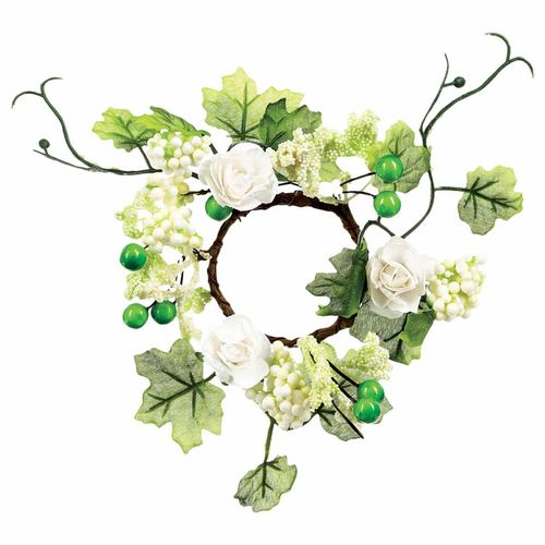 2 Décorations florales pour photophore - Roses