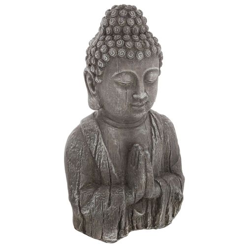 Statuette de Bouddha - H. 49 cm - Effet bois