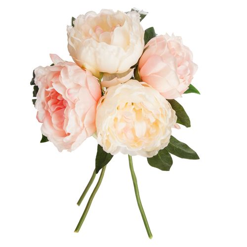 Bouquet de fleurs artificielles - H. 30 cm - Rose