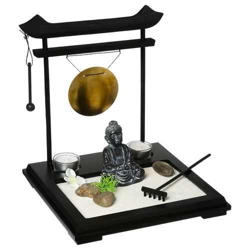 Jardin zen Tori - 26 x 26 cm - Noir