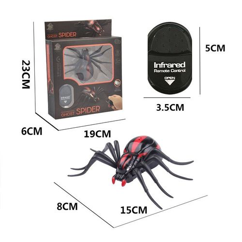 Hot Infrarouge Télécommande Animal Réaliste Mini Araignée Cafard Gag Effrayant Jouets Blagues Rc Halloween Insectes Pour Enfants Adultes Spider