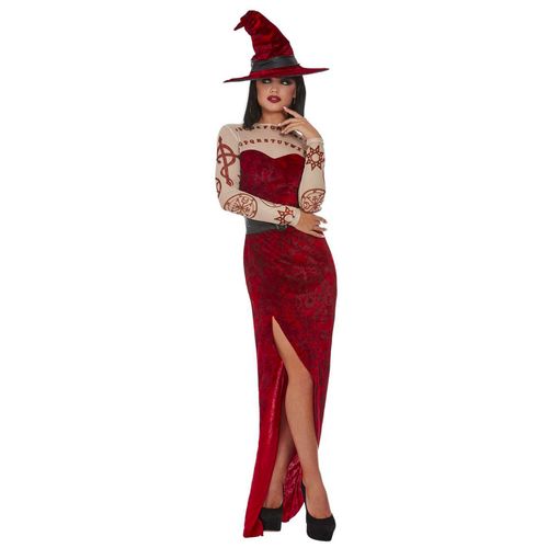 Déguisement Sorcière Rouge Satanique Femme - Taille: L