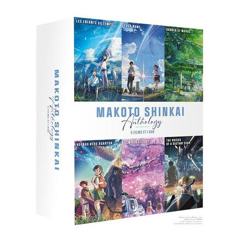 Makoto Shinkai Anthology - 5 Films Et 1 Oav : 5 Centimeters Per Second + The Voices Of A Distant + Voyage Vers Agartha + The Garden Of Words + Your Name. + Les Enfants Du Temps - Blu-Ray