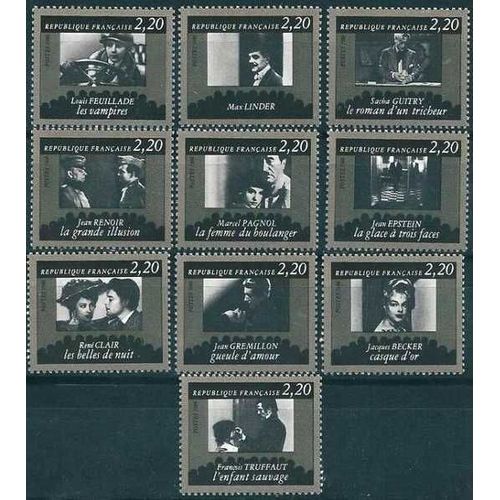 France 1986, Très Belle Série Complète Neuve** Luxe 50 Ans De La Cinémathèque Française, Timbres Yvert 2433 2434 2435 2436 2437 2438 2439 2440 2441 2442.