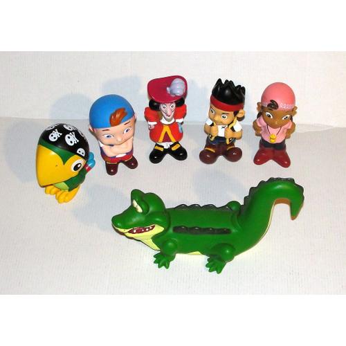 Figurine Jack Le Pirate Disney Lot 6 Figurine Semi Souples Crochet