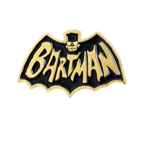 Pins bart simpson batman chauve souris noir black en métal émail doux |  Rakuten