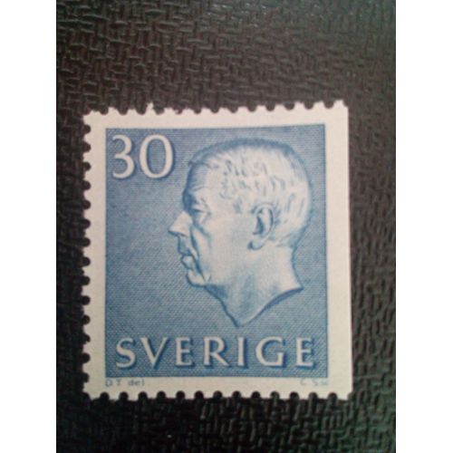 Timbre Suede Yt 464b Roi Gustav Vi Adolf 1961 ( 61004 )