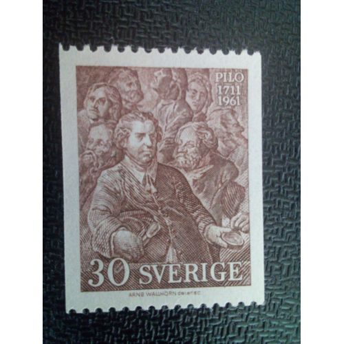 Timbre Suede Yt 482 "Couronnement De Gustav Iii" (Pilo) 1961 ( 61004 )