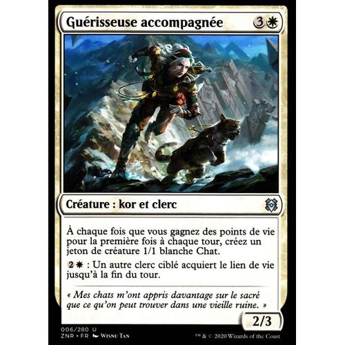 Guérisseuse Accompagnée - Mtg - Renaissance De Zendikar - U - 6/280