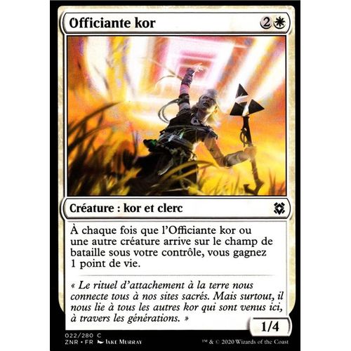 Officiante Kor - Mtg - Renaissance De Zendikar - C - 22/280