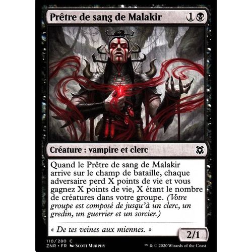 Prêtre De Sang De Malakir - Mtg - Renaissance De Zendikar - C - 110/280