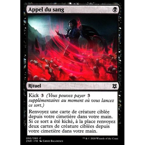 Appel Du Sang - Mtg - Renaissance De Zendikar - C - 92/280