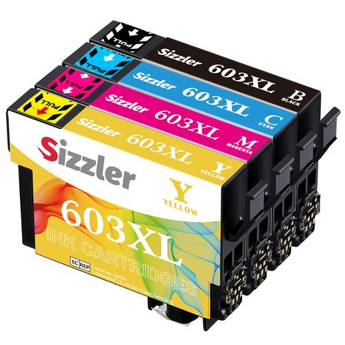 4 cartouches compatibles Epson 603 603XL avec Epson WF-2830DWF WF-2835DWF WF-2850DWF XP-2100 XP-2105 XP-3100 XP-3105