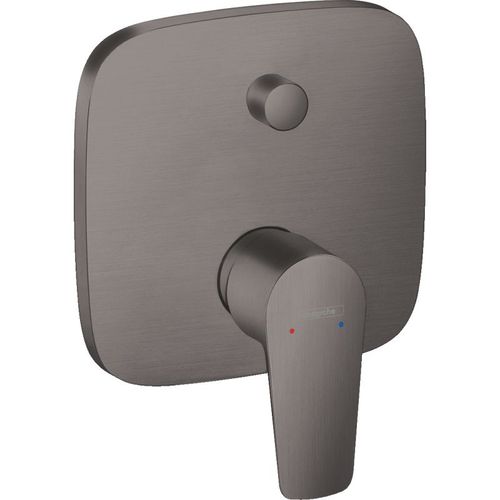 Talis E set de finition pour mitigeur bain/douche encastré, noir chromé brossé (71745340)