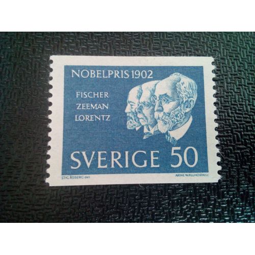 Timbre Suede Yt 500 Lauréats Du Prix Nobel 1962 ( 61004 )