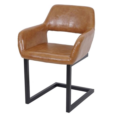 Chaise De Salle À Manger Hwc-A50 Ii, Rétro Similidaim, Brun