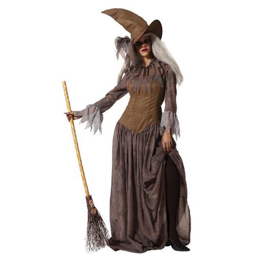 Déguisement Avec Chapeau Sorcière Marron Femme - Taille: M / L