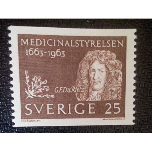 Timbre Suede Yt 507 G.F. Du Rietz 1963 ( 61004 )