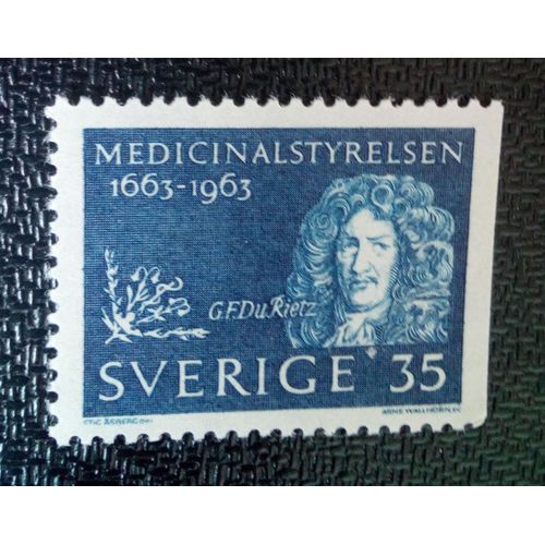 Timbre Suede Yt 508b G.F. Du Rietz 1963 ( 61004 )