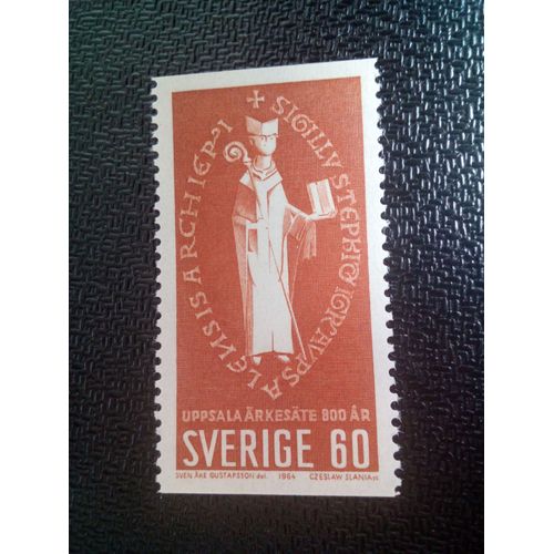 Timbre Suede Yt 517a Archevêque D'uppsala 1964 ( 61004 )