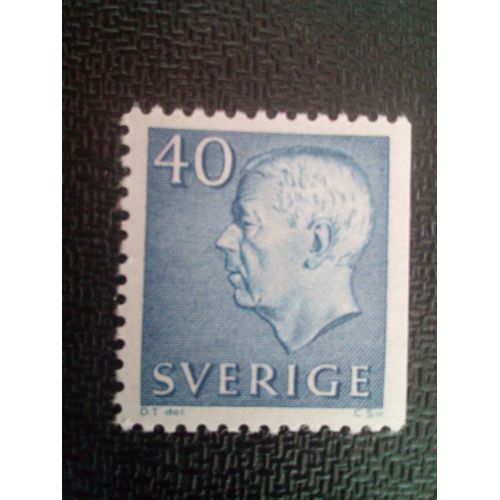 Timbre Suede Yt 470a Roi Gustaf Vi Adolf 1964 ( 61004 )