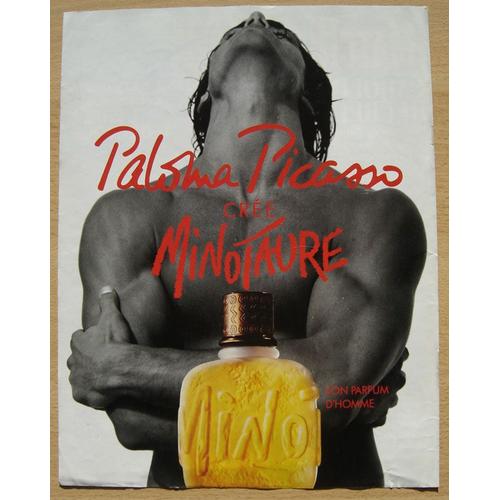 Publicité Papier - Parfum "Minotaure" De Paloma Picasso De 1994, Michael Bergin Mannequin