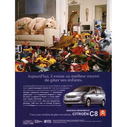 Publicité Papier - Voiture Citroën C8 De 2002