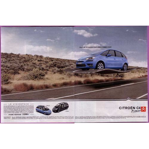 Publicité Papier - Voiture Citroën C4 Picasso De 2007