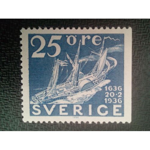 Timbre Suede Yt 549var Timbres De Navire Imprimés 1966 1966 ( 61004 )