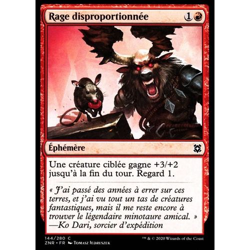 Rage Disproportionnée - Mtg - Renaissance De Zendikar - C - 144/280
