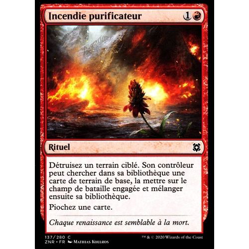 Incendie Purificateur - Mtg - Renaissance De Zendikar - C - 137/280