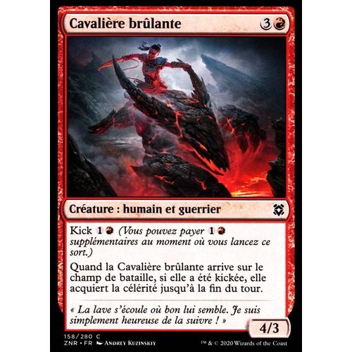 Cavalière Brûlante - Mtg - Renaissance De Zendikar - C - 158/280