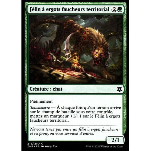 Félin À Ergots Faucheurs Territorial - Mtg - Renaissance De Zendikar - C - 213/280