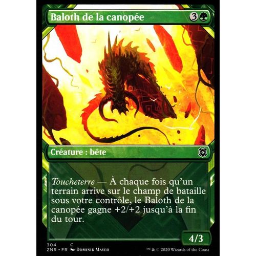 Baloth De La Canopée - Mtg - Renaissance De Zendikar - C - 304 - Visuel Alternatif